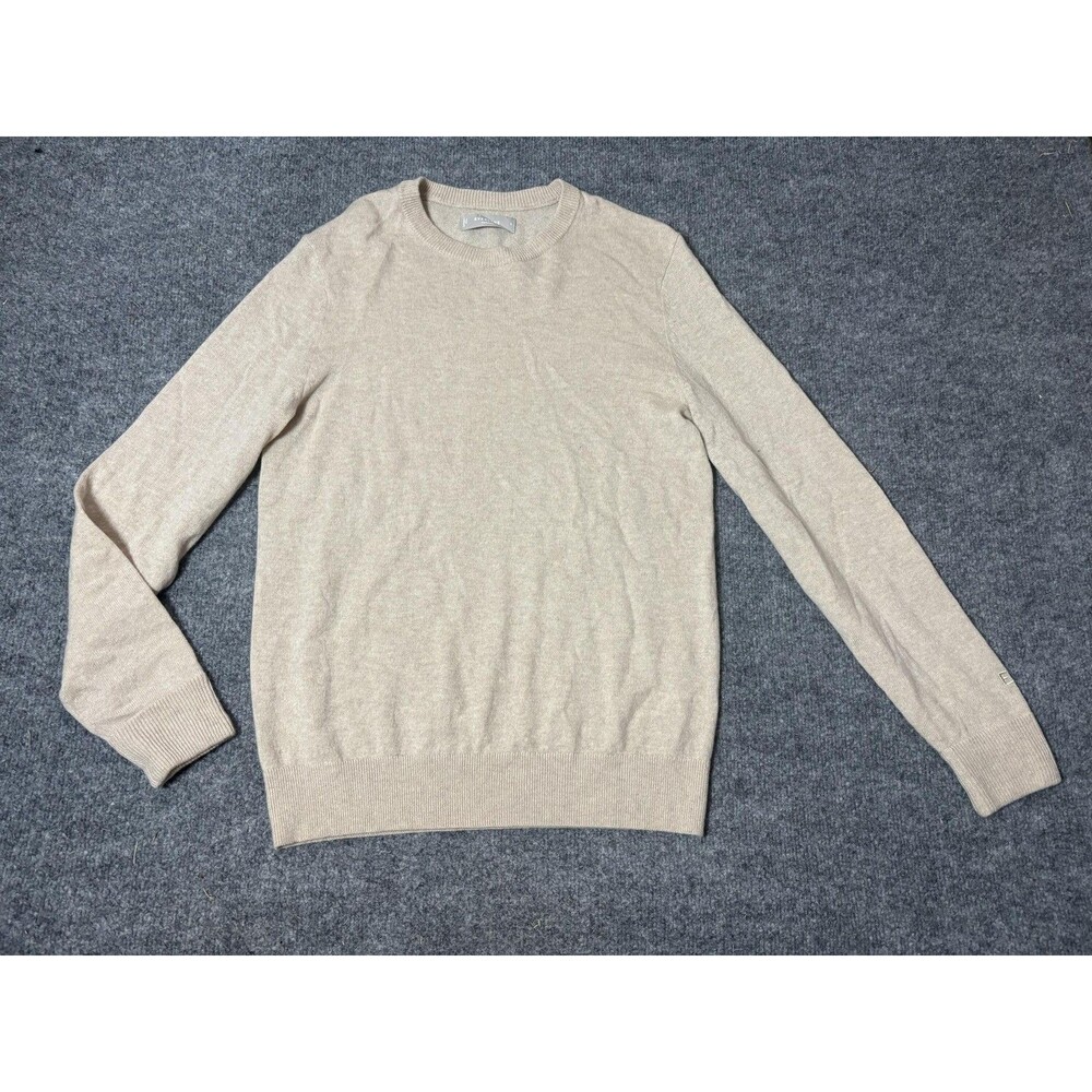 Everlane Sweater Womens S Beige Cashmere Knit Crew Neck Long Sleeve Pullover